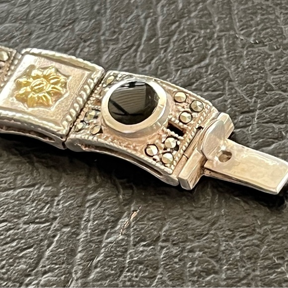 18Kt Gold/Sterling Silver matching set - Picture 5 of 6